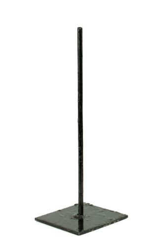  Square Metal Stand, Black 