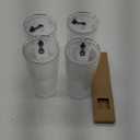 INSETLAN 20 oz Ribbed Glass Tumblers with Lids and Glass Straws  4-Piece Glassware Set, Thickened Glass, Ideal for Iced Coffee, Smoothies, Cocktails, and Juices  Elegant and Durable Drinkware