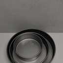 Chicago Metallic Professional 3-Piece Round Cake Pan Set of 6, 8, 10 inch Premium Nonstick Bakeware, Heavy-Weight Carbon Steel for Even Baking, Perfect for Layer Cakes