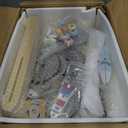 ROBOTIME Wooden Baby Walker, Baby Push Walker, Baby Activity Center Toys, Ajustable Speed Multi-Functional Baby Walker with Wheels for Boys and Girls(Vacation Bus) (Blue)