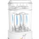 Bottle Sterilizer, Baby Bottle Steam Sterilizer, Electric Baby Bottle Sanitizer with Timer for Baby Bottles, Pacifiers, Pump Parts