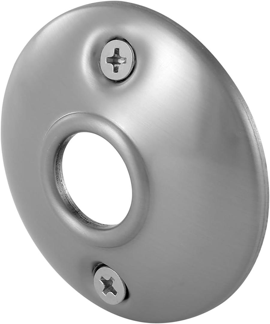 2 Pack Brushed Nickel Door Knob Round Rosettes, Old Door Knob Rosettes Plate Replacement for Interior Doors