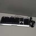 Wired Gaming Keyboard and Mouse Combo,RGB Raibow Lighted LED Backlit & Metallic Frame,Color Changing,Adjustable Breath Backlight,Full Size 104 Keys,for Xbox PS4 Xbox One Desktop Gamer (Rainbow)