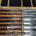 8-Pieces HSS Wood Turning Tools Lathe Chisel Set with Wooden Box