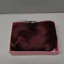 NAYOO Long Wine Red Wavy Wig for Women 26 Inch Middle Part Curly Wavy Wig Natural Looking Synthetic Heat Resistant Fiber for Daily (Wine Red)