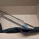 PLUSINNO 27.0, 9.0 In Fly Fishing Rod and Reel Combo, 4 Piece Lightweight Ultra-Portable Graphite Fly Rod 5/6 Complete Starter Package with Carrier Bag