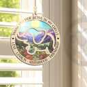 GEEMBI Friends Ornaments for Women - Elephant Suncatcher Christmas Ornaments 2026 for Tree Decorations - Friendship Birthday Elephant Day Gifts for Women Friends, Bestie BFF Best Friend Birthday Gifts (Multicolor My Circle)