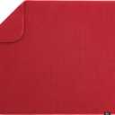 S&T INC. Dish Drying Mat XL, 18 x 24, Absorbent Microfiber Kitchen Counter Mat, Dish Drying Pad for Dishes, Utensils, Pots and Pans, Extra Large, Red
