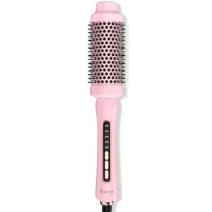 Farery 1.75 Inch Thermal Brush, Heated Round Brush for Blowout Look on Medium Length Hair, Ceramic Barrel Styling Brush, 5 Heat Settings, Anti-Scald Cool Tip, Auto Shut-Off, Dual Voltage Travel, Pink