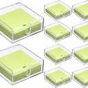 Acrylic Cocktail Napkin Holder for Table, Clear Beverage Napkin Holder Square Rectangle for Dinner, Kitchen, Bathroom, Restaurant, Bar (10 Pieces, 5.5 x 5.5 Inch)