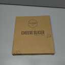 Stainless Steel Cheese Slicer with 10 Replacement Wires, Metal Cheese Cutter and Cutting Board - For Block Cheese