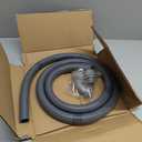 HOXHA 3/4 Inch 6 Ft Electrical Conduit Kit AC Whip Kit Flexible PVC Non Metallic Liquid Tight Conduit, Electrical Wire Conduit Pipe with Straight and 90-Degree Conduit Connector Fittings