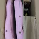 DUMOS Gaming Ergonomic Office Chair for Adults, Height Adjustable Computer Desk Chair with Flip-up Armrests, PU Leather Swivel Video Game Chair with 360 Rolling Wheels, Pink (19.7"D x 26"W x 41.8"H)