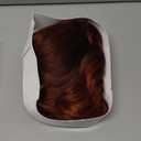 Auburn Wig with Bangs Long Curly wavy Wigs for Women Natural Reddish Brown with Black root Synthetic wig for Daily Party Use 26IN (X350)