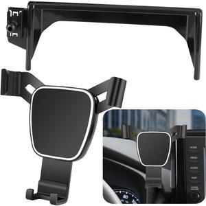 Musttrue Car Phone Holder for 2019-2025 Toyota RAV4 LX XLE, Hybrid LE SE Woodland, Prime SE Auto Accessories Navigation Bracket Interior Decoration Mobile Cell Mount Case