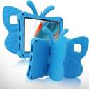 Simicoo Samsung Galaxy Tab A11 Plus A11+ Tablet 10.9 inch 2025 Cute Butterfly Case with Stand for Kids Girl Light Weight EVA Rugged Shockproof Full Cover Kids Friendly Kid Pro Tablet Cover Blue