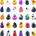 30Pcs Halloween Rubber Ducks,Bath Toys Assorted Duckies (2") for Kids Trick or Treat Bags,Rubber Ducks for Jeep Ducking,Halloween Goodie Bags,Halloween Party Favors