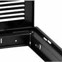 HVAC Premium 20" X 12" Steel Return Air Filter Grille for 1" Filter - Removable Face/Door - HVAC Duct Cover - Flat Stamped Face - Black [Outer Dimensions: 22 5/8" X 14 5/8"]