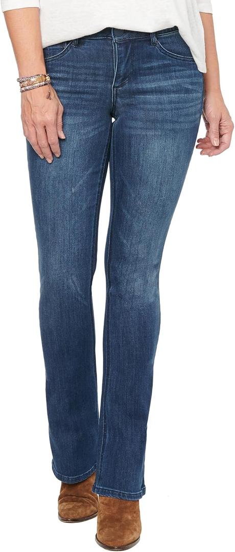 Democracy Women's Ab Solution Itty Bitty Boot Jean (16, Blue)