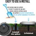 Solar Lights Outdoor,12 Pack Solar Garden Lights for Pathway,Yard,Deck,Lawn,Patio,Walkway,Driveway,StepBlue