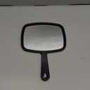 OMIRO 10.3" L x 7.4" W Hand Mirror, All Black Handheld Mirror with Handle