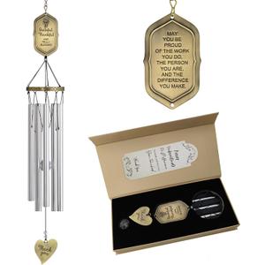31" Retirement Wind Chimes with Tree of Life - Retirement Gift for Woman,Thank You Gifts for Women,Men,Friends, Coworkers,Teacher,Neighbors,Family & Appreciation Gifts in Exquisite Box.