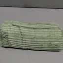 MIULEE Spring Decorative Throw Pillow Covers for Couch Bed Livingroom 20x20 Inch Set of 2 Sage Green Boho Accent Throw Pllows Broadside Striped Patchwork Soft Corduroy Pillowcases