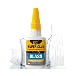 Glass Super Glue Liquid, Clear Instant Cyanoacrylate Adhesives for Glass Repair, All Purpose CA Glue for Shoe Ceramic Plastic Leather Model Metal Wood Pottery Aquarium Porcelain Stone, Thick