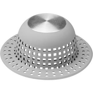 Aluvor Shower Drain Hair Catcher Bathtub Drain Cover Shower Protector for Pop-Up & Regular Drains
