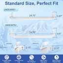 240534701 x1 & 240534901 x2 Refrigerator Door Shelf Retainer Bar Compatible with frigidaire ken-more Door Shelf Replacement Refrigerator Parts Replaces AP3214631 PS734936 948952 AP3214630 PS734935