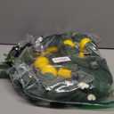 18" Spring Summer Wreaths for Front Door, Artificial Lemon Wreath with LED Star Lights & Timer,Berries & Greenery, Indoor & Outdoor Farmhouse Home Decor (Yellow)