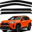 Rain Guards for Toyota RAV4 2019-2025 Window Visors | Out-Channel Window Rain Guards, Tape-On Sun Visor, Low Profile Window Deflectors