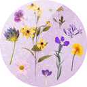 typecase Folding Phone Stand: Foldable Holder for Desk - Ultra Thin Adjustable Kickstand - Magnetic Grip Home Desk Accessory Compatible with Phones & Tablets (Lilac Fields)