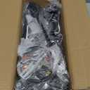 ASGYISA Semi Flush Mount Modern Ceiling Light Fixture 6 Lights Black Vintage Matte Sputnik Chandelier Ceiling Lamp with E26 Bulb Base for Farmhouse Dining Room Living Room Bedroom Study Kitchen