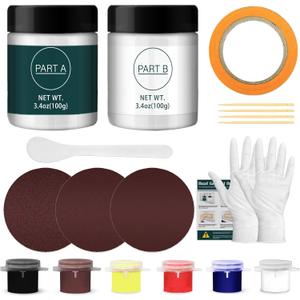 Gel Coat Repair Kit for Boats, 200g Fiberglass Gelcoat Repair Kit for Boats, Fast Fix Scratches, Chips, Cracks, for Fiberglass, Acrylic, Aluminum Alloy