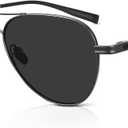 Retro Trendy Aviator Sunglasses for Men Women Classic Lightweight, Exclusive Eyewear Brand of EssilorLuxottica