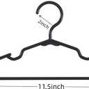 60 pcs Black Baby Nursery Closet Hangers,Non-Slip Laundry Infant Pant Hanger for Newborn Clothes,Ultra-Thin Child Coat Hanger for Girl Boy Toddler Kids