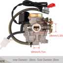 GY6 50cc Carburetor for 49cc 50cc Scooter Moped Carburetor, 139QMB High Performance 4-Stroke Carb with Intake Manifold, Fits PD18J Engine
