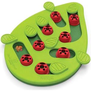 Catstages Buggin' Out Puzzle & Play, Interactive Treat Puzzle Cat Toy 13 in x 9.5 in, Green