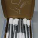 Fuutreo 10 Pack Jumbo Permanent Markers Bulk Large Chisel Tip Permanent Markers Quick Drying Big Huge Poster Pens for Adult Office, Logistics Company and More(White)