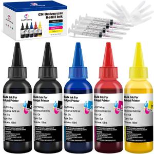 Ink Refill Kit Compatible with Canon 275 276 250 251 270 271 280 281 260 261 1200 PG240 CL241 PG245 CL246 PG-275 CL-276 Refillable Ink Cartridge CIS CISS System with 4 Syringes (5 Pack)