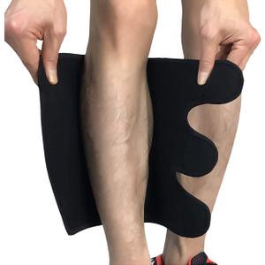 Calf Brace, Shin Splint Compression Sleeve (1 Pair) for Swelling, Edema, Hiking, Training, Adjustable Calf Support, Shin Brace for Men and Women (Large)