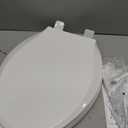 KOHLER 4636-RL-0 Cachet ReadyLatch Elongated Slow Close Toilet Seat, Soft Close Toilet Seat Quiet Lid, Contoured Grip-Tight Bumpers Installation Hardware, Apartment Essentials, White