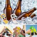 3 in 1 Magnetic Bottle Opener for Beer and Soda Cans, Cute Beer Bottle Opener Perfect for Home Kitchen Bar Camping Parties Accessories (Pack of 2)