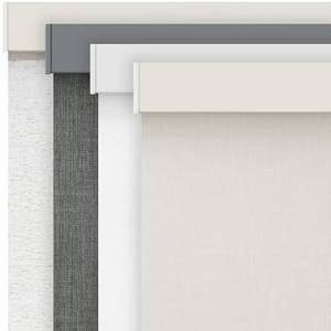 AOSKY Linen Roller Blinds Shades for Indoor Windows Pull Down Cordless Blackout Black Out Window Shade 32 Inch Blinds for Home Beige