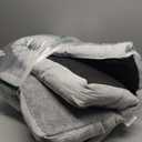 Washable Dog Bed for Large Dog, XL Crate Bed Plush Pet Kennel Pad with Non-Slip Bottom, Pet Sleeping Mat, 41x27 inch, Light Gray (Grey)