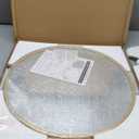 Gold Round Mirror, 24 inch Round Bathroom Mirror, Gold Circle Mirror for Bathroom, Wall Decor for Living Room, Entry Way, Bedroom, Metal Framed