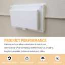 Outside Receptacle Cover for Arlington DBHW-1 DBHS1W/DBHR1W/DBHM1W/DBHR141W, 1-Gang (Horizontal) in Box Electrical Outlet Box, White, 1-Pack (White-3)