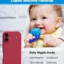 OTOFLY Compatible with iPhone 16 Case, Compatible with MagSafe, Shockproof Magnetic Silicone Case for iPhone 16,[Military Grade Protection] [2 Pack Screen Protectors], Viva Magenta