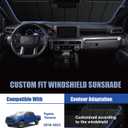 Windshield Sun Shade for Toyota Tacoma 2018-2023, Custom-fit Windshield Cover, Keep Vehicle Cool, Protect Dashboard, Foldable Car Window Shades Toyota Tacoma Accessories
